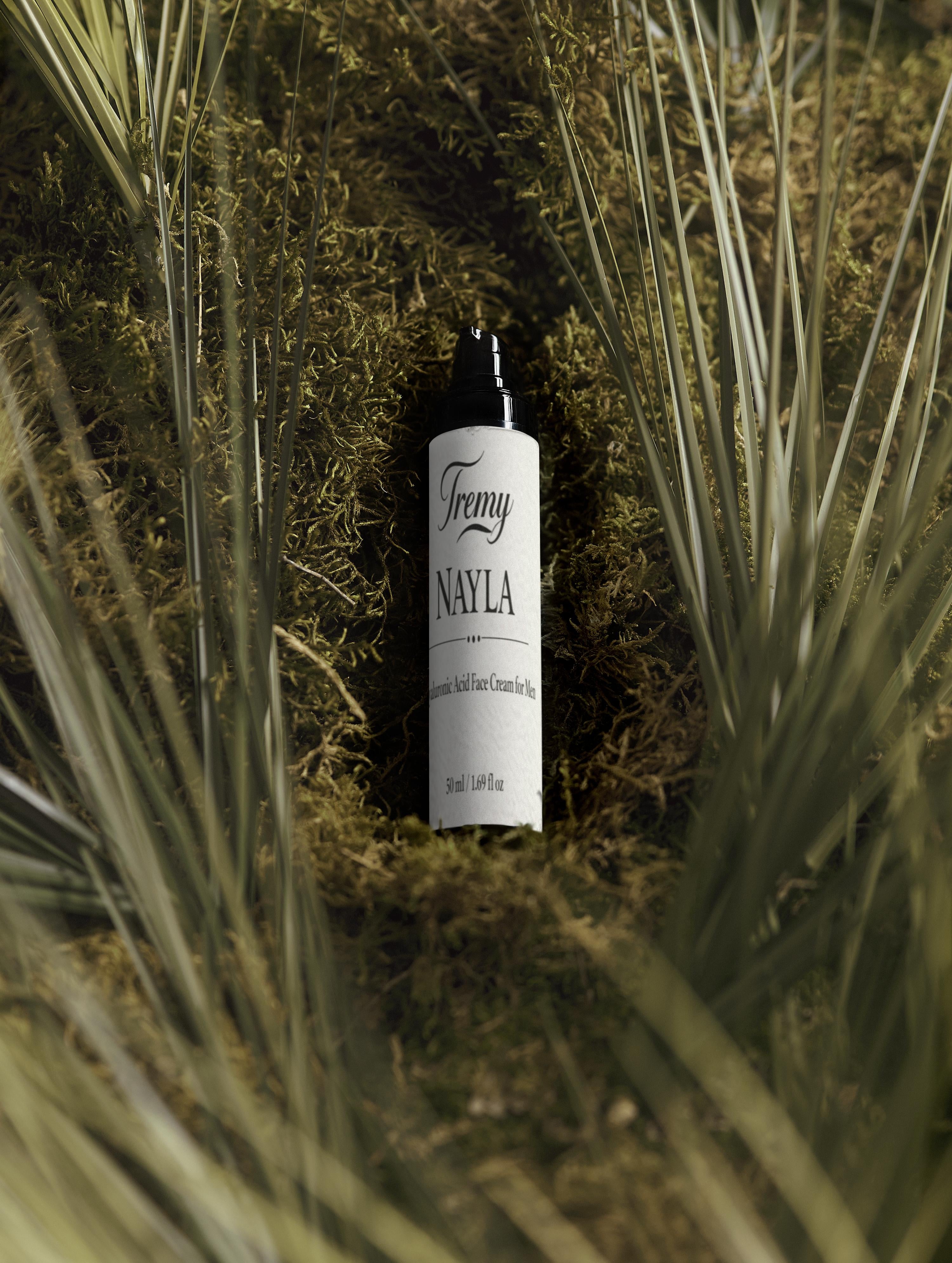 Tremy Nayla Hyaluronic Acid Face Cream for Men for deep hydration and smooth skin