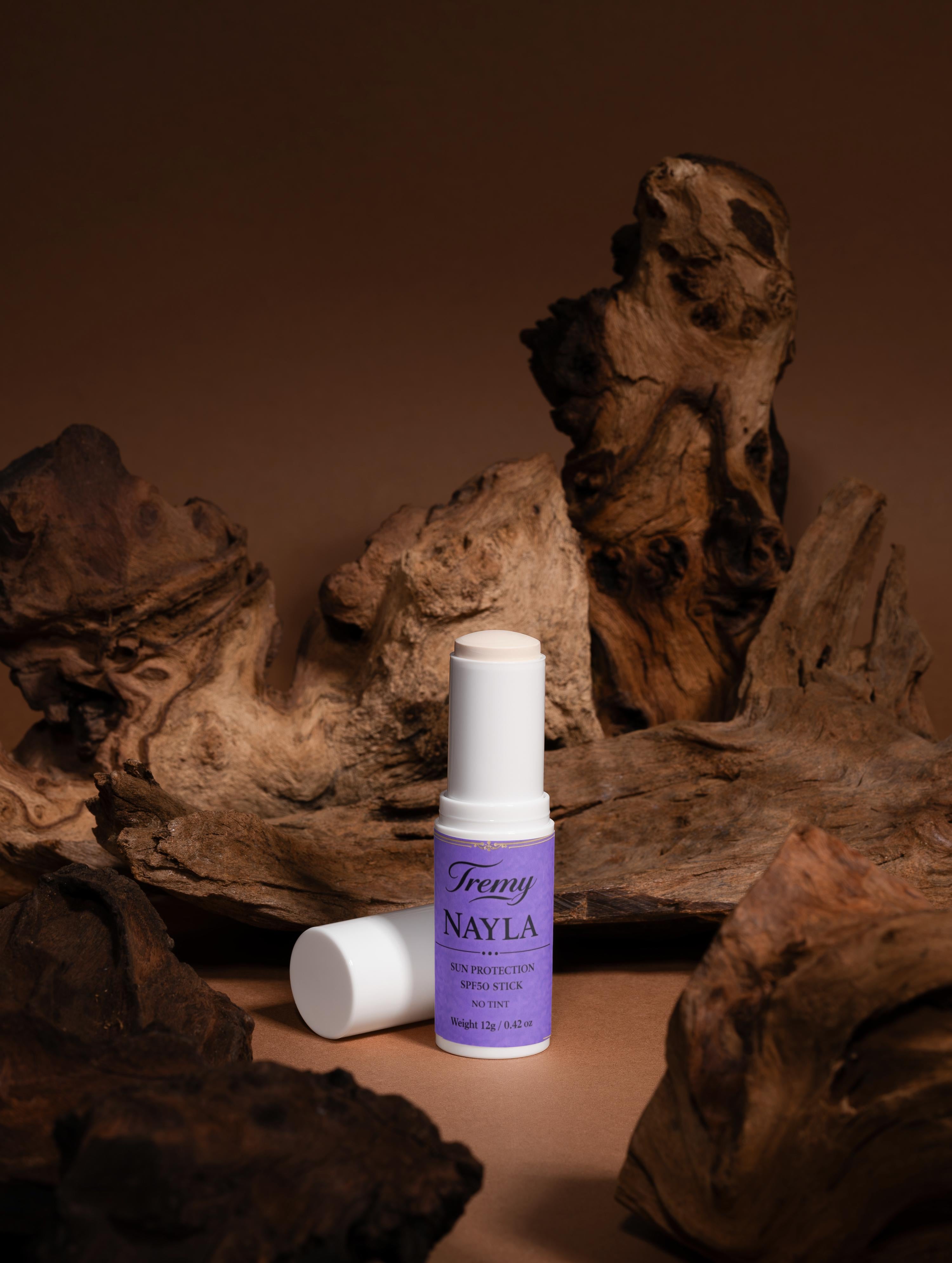 Tremy Nayla SPF50 sun protection stick no tint for daily UV protection