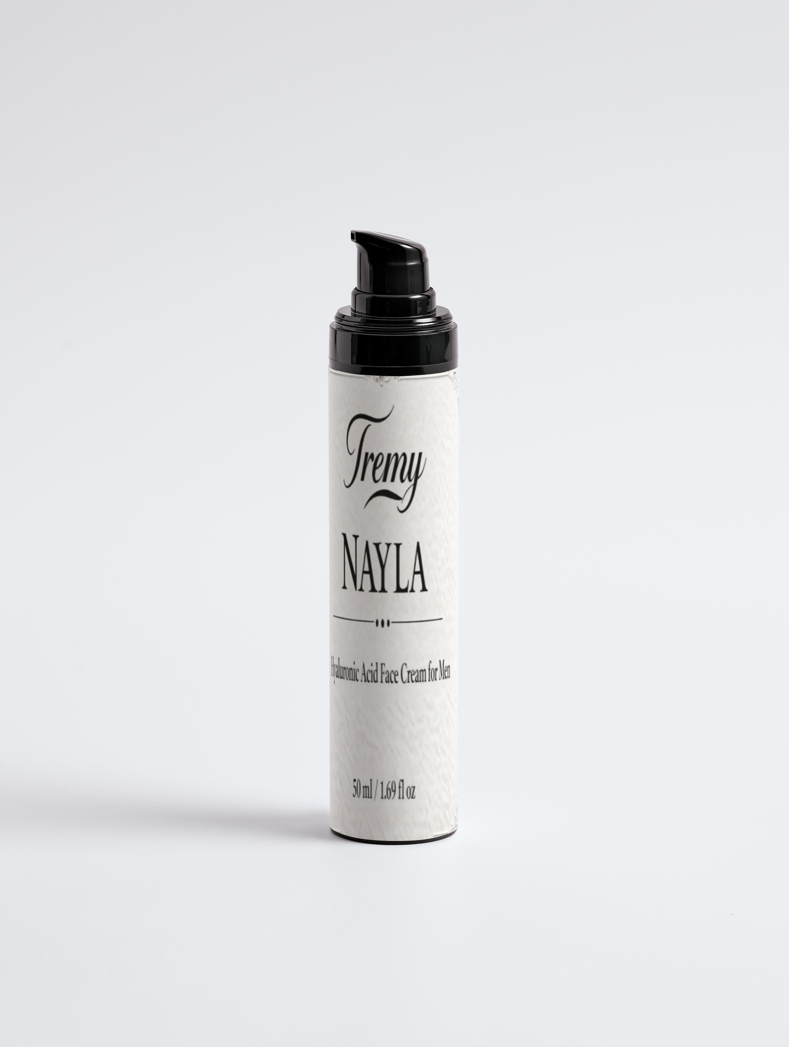 Tremy Nayla Hyaluronic Acid Face Cream for Men for deep hydration and smooth skin