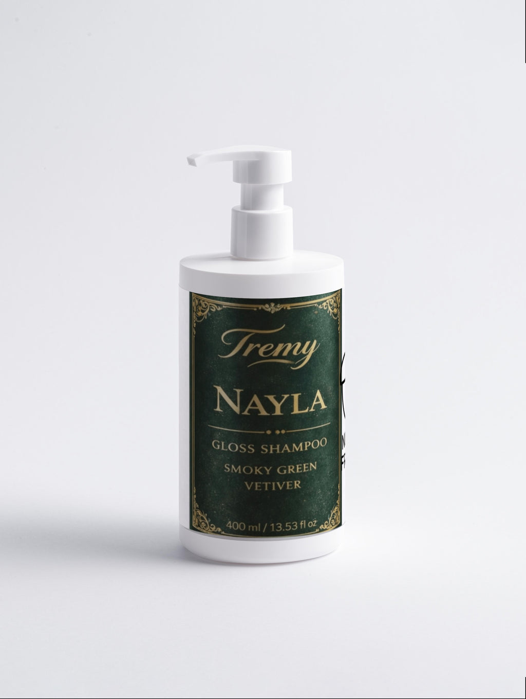 Tremy Nayla gloss shampoo smoky green vetiver for shiny healthy hair