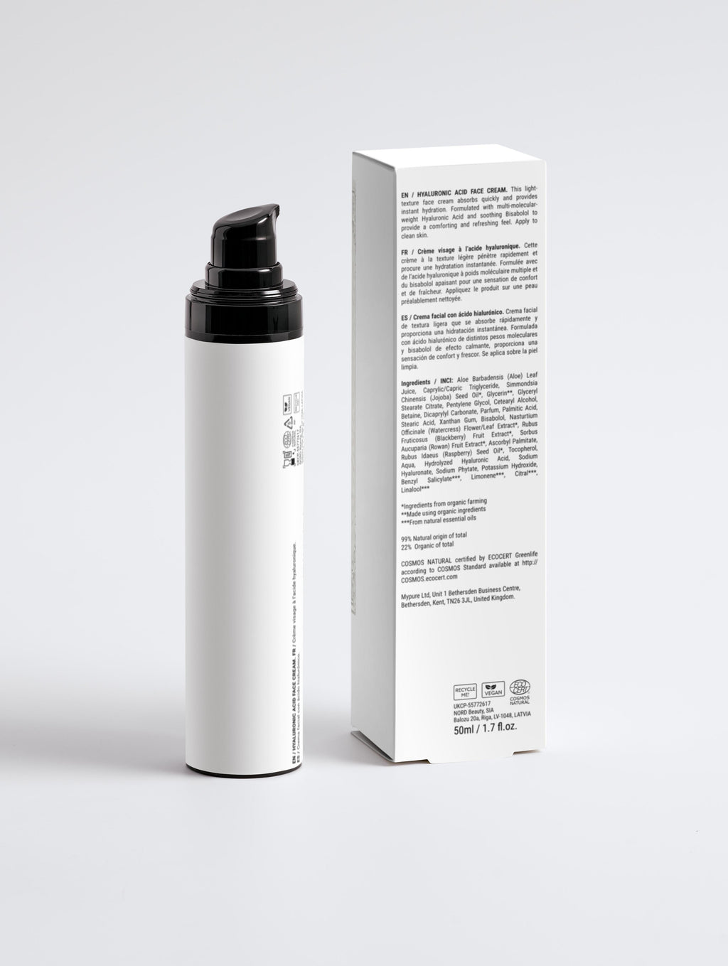 Tremy Nayla Hyaluronic Acid Face Cream for Men for deep hydration and smooth skin